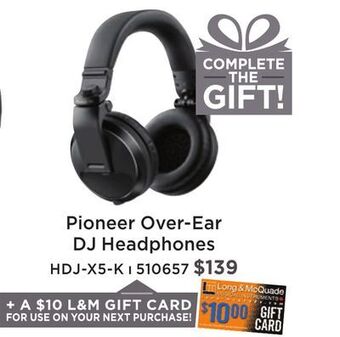 Long & McQuade Pioneer dj hdj-x5 over-ear dj headphones - black offer