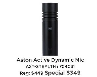 Long & McQuade Aston stealth active dynamic microphone offer