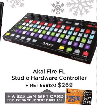Long & McQuade Akai fire fl studio hardware controller offer