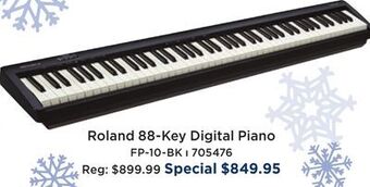 Long & McQuade Roland fp-10 portable digital piano w/speakers - black offer