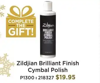 Long & McQuade Zildjian cymbal cleaning polish offer