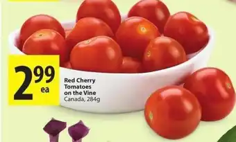 Save on Foods Red cherry tomatoes on the vine offer