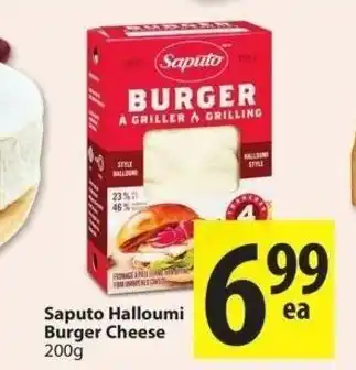 Save on Foods Saputo halloumi burger cheese offer