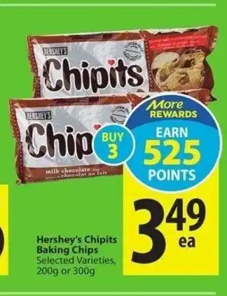 Save on Foods Hershey's chipits baking chips offer