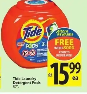 Save on Foods Tide laundry detergent pods offer