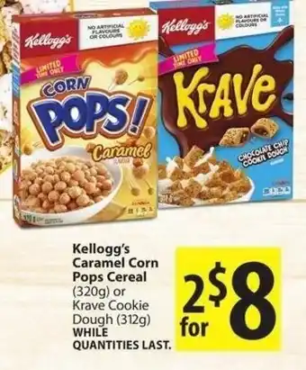 Save on Foods Kellogg's caramel corn pops cereal offer