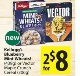 Save on Foods Kellogg's blueberry mini-wheats offer