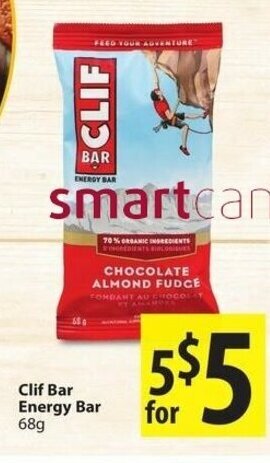 Save on Foods Clif bar energy bar offer