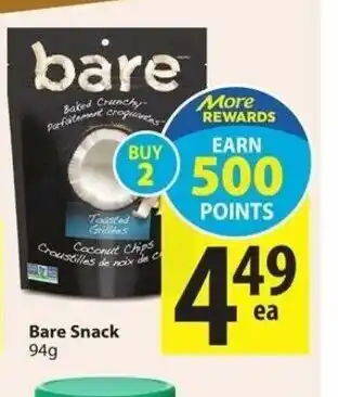 Save on Foods Bare snack offer