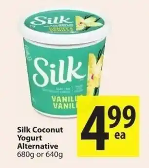Save on Foods Silk coconut yogurt alternative offer