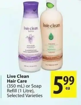 Save on Foods Live clean hair care offer