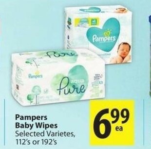Save on Foods Pampers baby wipes offer