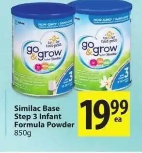 Save on Foods Similac base step 3 infant formula powder offer