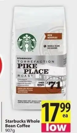 Save on Foods Starbucks whole bean coffee offer