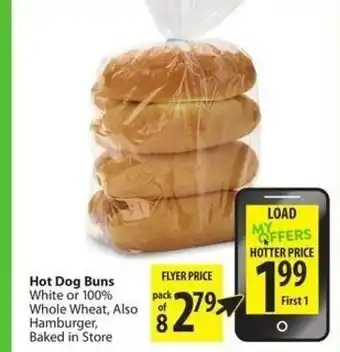 Save on Foods Hot dog buns offer