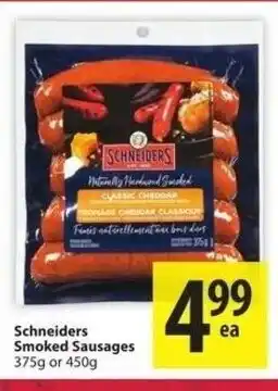 Save on Foods Schneiders smoked sausages offer