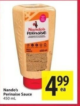 Save on Foods Nando's perinaise sauce offer