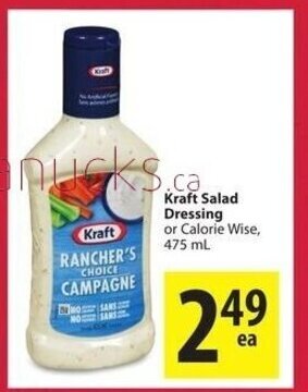 Save on Foods Kraft salad dressing offer