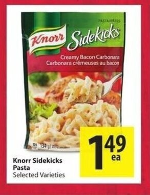 Save on Foods Knorr sidekicks pasta offer