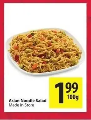 Save on Foods Asian noodle salad offer