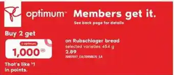 Independent Grocer Rubschlager bread offer