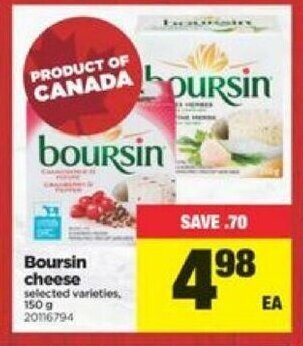 Real Canadian Superstore Boursin cheese offer