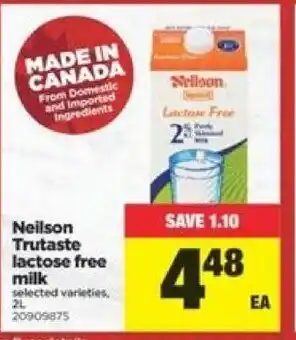 Real Canadian Superstore Neilson trutaste lactose free milk offer
