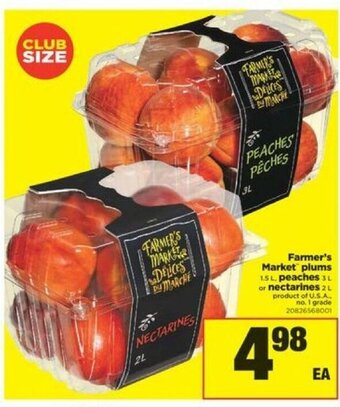 Real Canadian Superstore Farmer's market plums offer