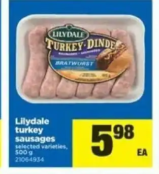 Real Canadian Superstore Lilydale turkey sausages offer