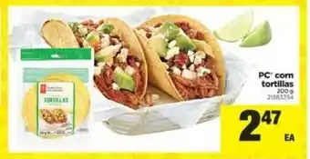 Real Canadian Superstore PC corn tortillas offer