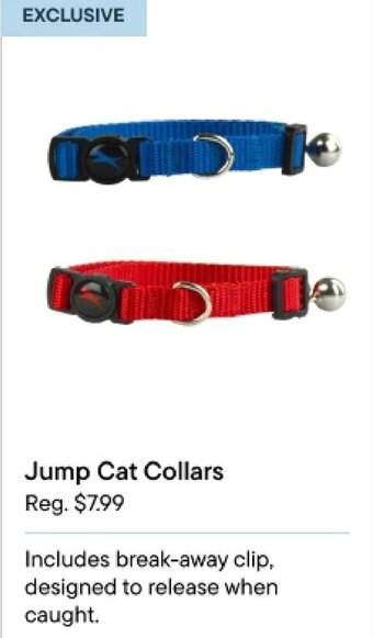 Petvalu Jump Cat Collars offer