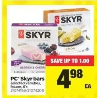 Real Canadian Superstore PC skyr bars offer