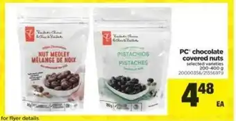 Real Canadian Superstore PC chocolate covered nuts offer