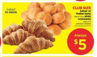 Real Canadian Superstore kaiser or italian buns offer