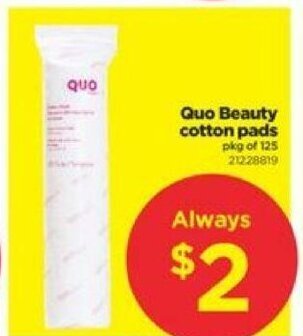 Real Canadian Superstore Quo beauty cotton pads offer