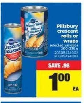 Real Canadian Superstore Pillsbury crescent rolls or wraps offer