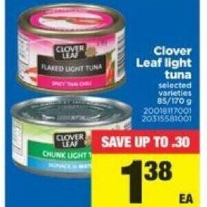 Real Canadian Superstore Clover leaf light tuna offer