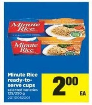 Real Canadian Superstore Minute rice ready-to-serve cups offer