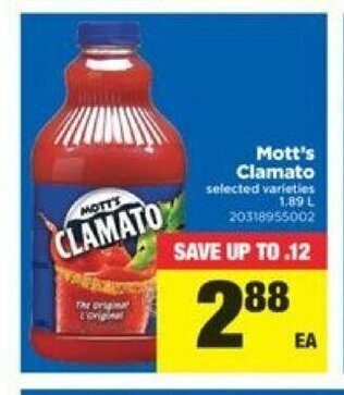 Real Canadian Superstore Mott's clamato offer