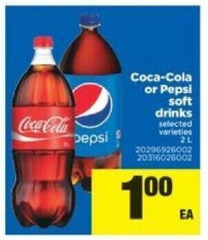 Real Canadian Superstore Coca-cola or pepsi soft drinks offer