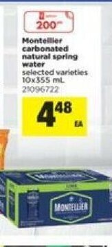 Real Canadian Superstore Montellier carbonated natural spring water offer