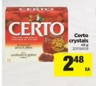 Real Canadian Superstore Certo crystals offer