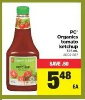 Real Canadian Superstore Organics tomato ketchup offer