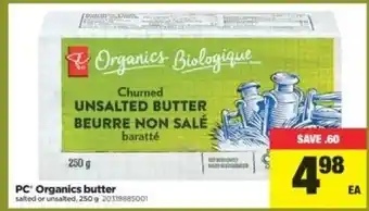 Real Canadian Superstore Organics butter offer