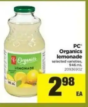 Real Canadian Superstore Organics lemonade offer