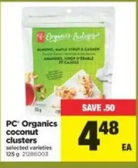 Real Canadian Superstore Organics coconut clusters offer