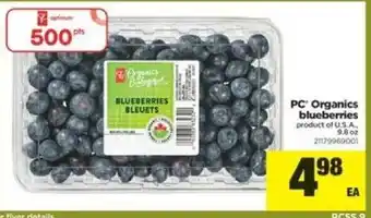 Real Canadian Superstore Organics blueberries offer