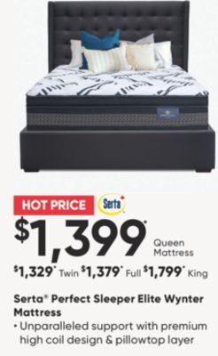 Sleep Country Serta® perfect sleeper elite wynter mattress offer