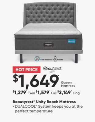 Sleep Country Beautyrest® unity beach mattress offer