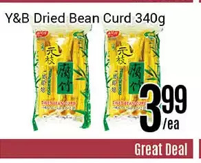 Nations Fresh Foods Y&b dried bean curd offer